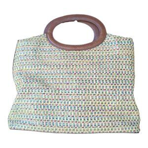 Vintage Fossil 75082 Woven Straw Bag‎